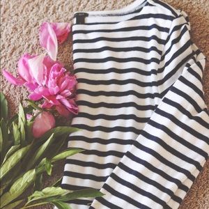 J Crew French Stripped Long Sleeve Shirt